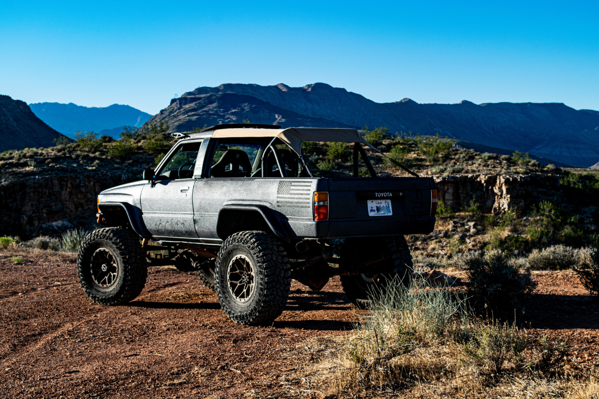 Toyota 4Runner in the mountains with Bikini Top from Killer Toy Tops. 